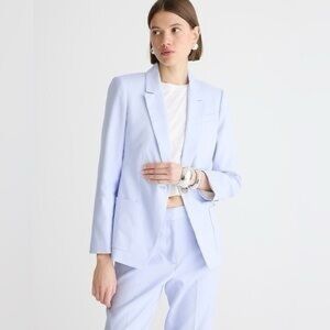 J Crew Light Blue Helena Tailored Blazer